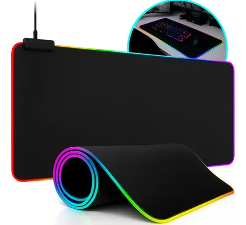 Mousepad Gamer Rgb 90x40cm Profissional Extra Grande Speed Usb Led Mousepad Colorido Desktop E Computador Alta Qualidade
