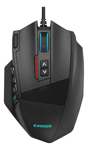 Mouse Gamer MMO E-YOOSO X-39Pro 18 Botões Programáveis, DPI Ajustável até 24.000 e Iluminação RGB para Alta Performance em Jogos